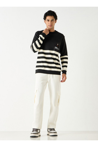 Starter Striped Sweatshirt With Long Sleeves