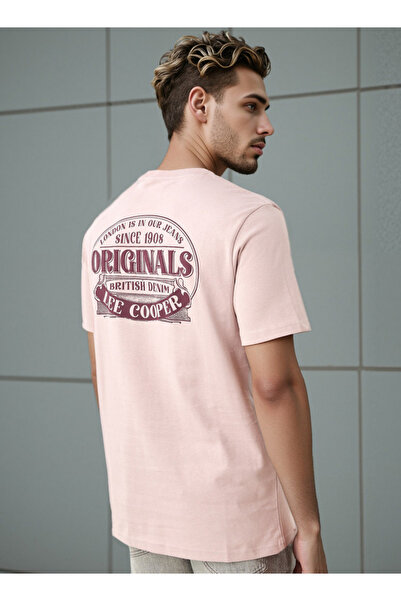 Lee Cooper تي شيرت بطبعة طباعية ورقبة دائرية