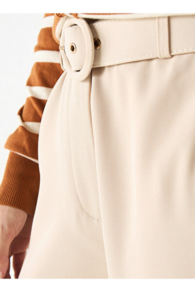 Iconic Solid Trousers With Belt