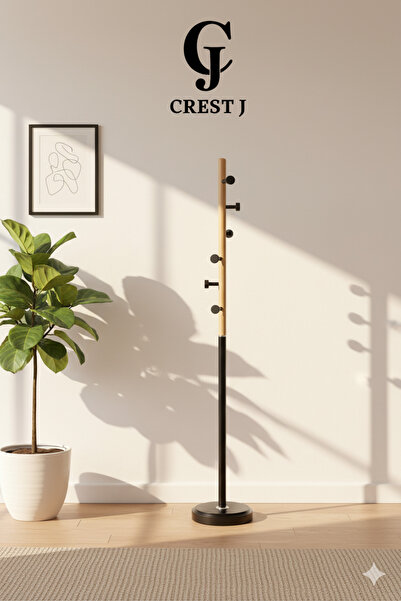 Crestj Clothing Rack with Unique Design || Black