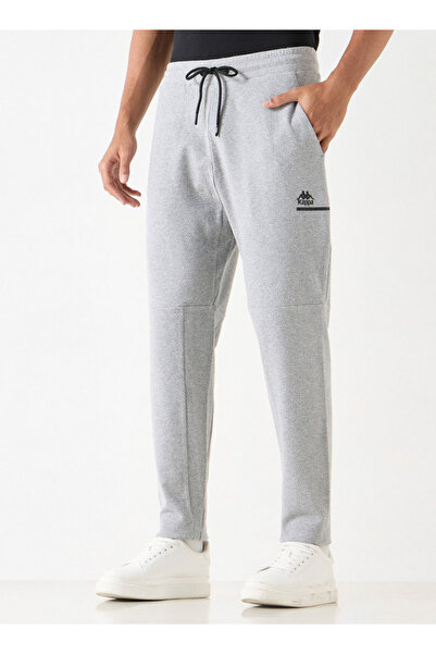Kappa Logo Print Joggers with Drawstring Closure and Pockets
