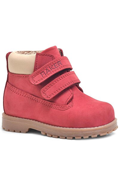 Rakerplus Neson Genuine Leather Red Velcro Children's Boots