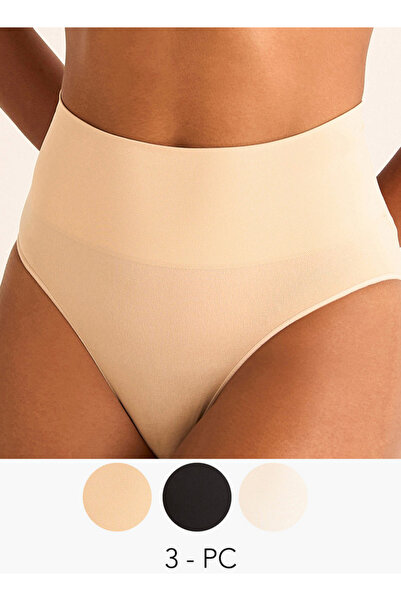 FAV مجموعة من 3 قطع - سراويل داخلية متنوعة بحزام خصر مطاطي