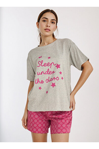 FAV Pyjama Short Set T-shirt and Shorts Cotton
