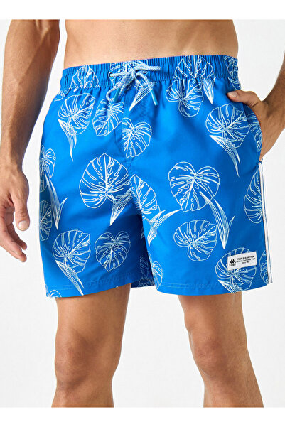 Kappa Kappa All-Over Print Swim Shorts with Drawstring Closure