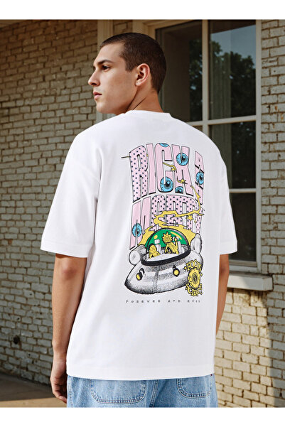 SP Characters تي شيرت مطبوع عليه ريك ومورتي