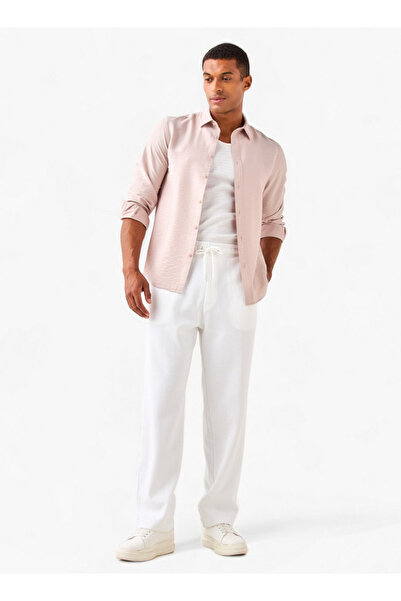 FAV Regular Fit Crinkle Textured Collared Shirt