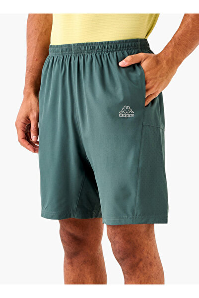 Kappa Logo Print Shorts with Elasticated Waist and Pockets