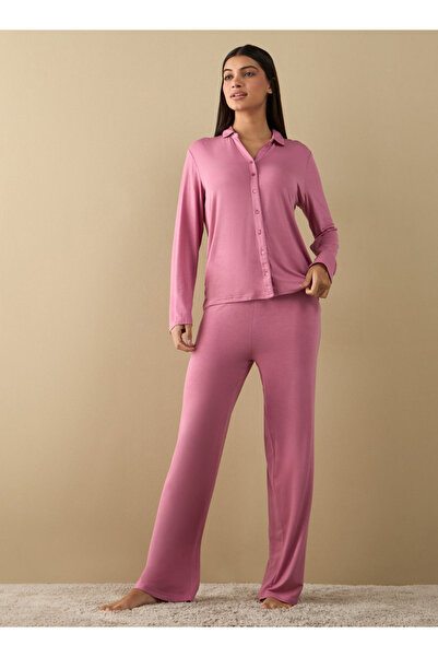 FAV طقم قميص وبيجاما بأكمام طويلة