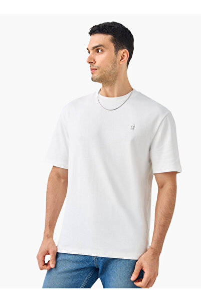 Emperor Emperor Logo Print Round Neck T-shirt with Short Sleeves