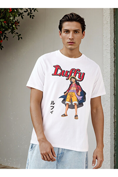 SP Characters تي شيرت بقصّة عادية وطبعة لوفي