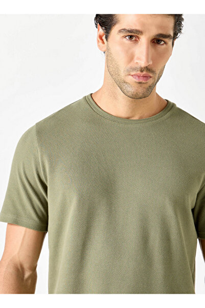 Iconic Textured Knit T-shirt With Short Sleeves