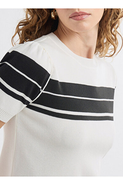 FAV Striped Crew Neck T-shirt With Short Sleeves