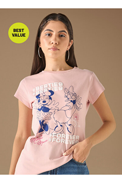 SP Characters Print T-shirt with Short Sleeves