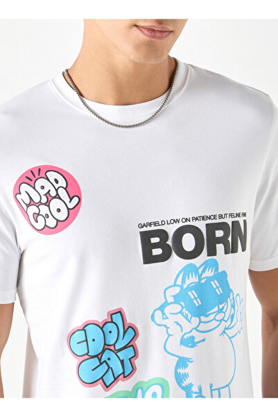 SP Characters تي شيرت بطبعة غارفيلد ورقبة دائرية وأكمام قصيرة