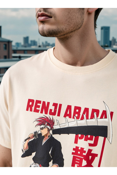 SP Characters Renji Abarai Print Crew Neck T-shirt