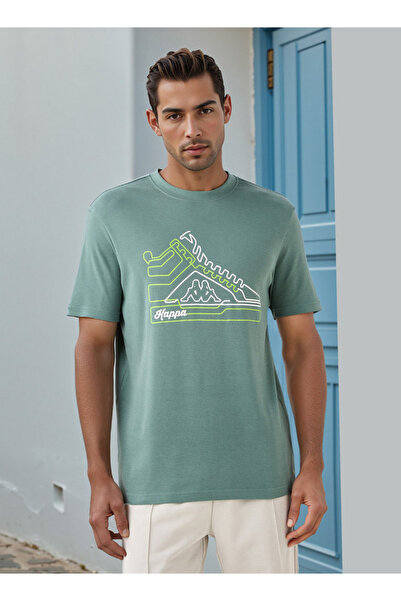 Kappa تي شيرت بطبعة شعار ورقبة دائرية