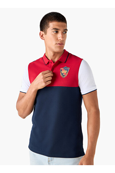 FAV Embroidered Colourblock Polo T-shirt