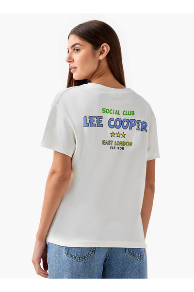Lee Cooper T-shirt Regular Fit with Logo Print Cotton