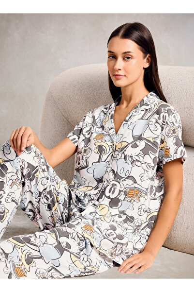 FAV Minnie Mouse and Mickey Mouse Print Pyjama Set