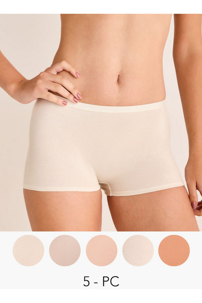 FAV مجموعة من 5 - سراويل داخلية قصيرة للأولاد بحزام خصر مطاطي