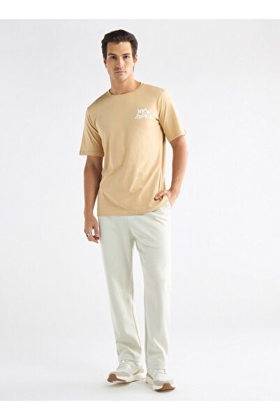 FAV Typographic Print T-shirt with Crew Neck and Short Sleeves