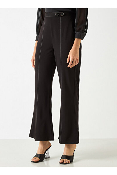 Iconic Solid Regular Fit Flexi Waist Trousers