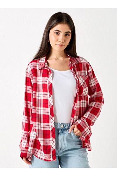 Lee Cooper Relaxed Fit Checked Shirt With Chest Pocket