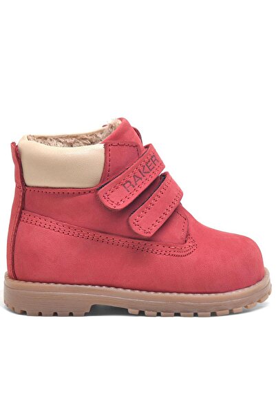 Rakerplus Neson Genuine Leather Red Velcro Children's Boots