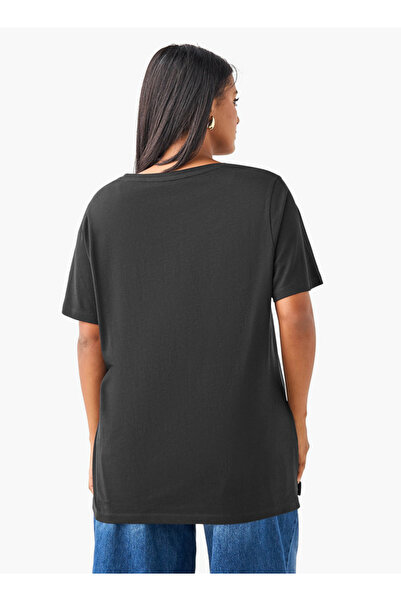 Ulla Popken Plus Size Ulla Popken Leaf Print T-Shirt