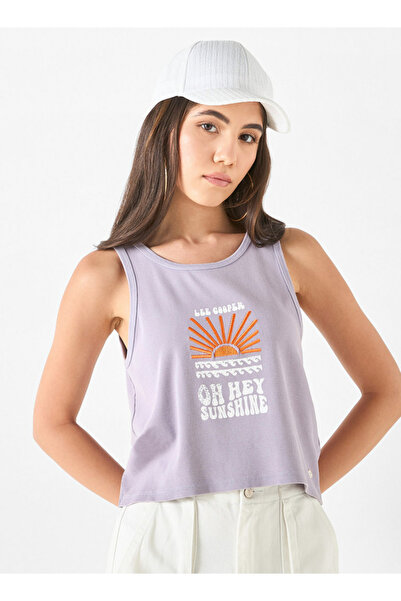 Lee Cooper Graphic Print Sleeveless T-Shirt