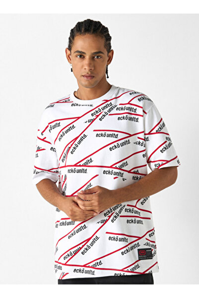ECKO Unltd Printed T-shirt with Short Sleeves and Crew Neck