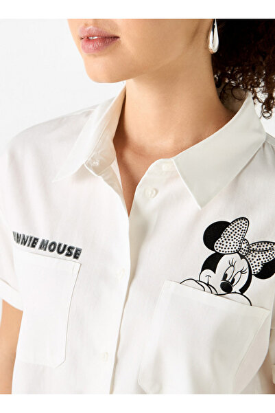 SP Characters CROP SHIRT WITH DIP BACK HEM AND SIDE SLIT