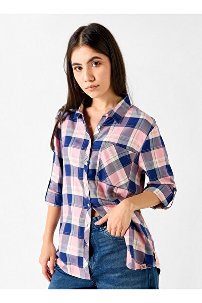 Lee Cooper Relaxed Fit Checked Shirt With Chest Pocket