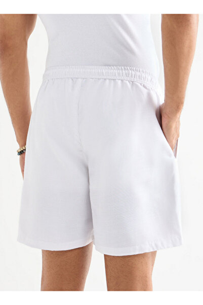 FAV Embroidered Shorts With Drawstring Closure And Pockets