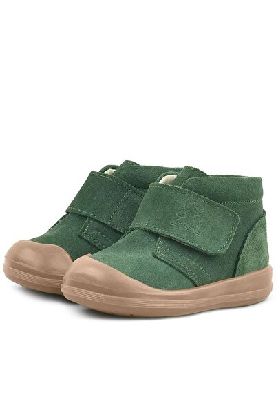 Rakerplus Yoohoo Genuine Leather Green Velcro Unisex Baby Boots