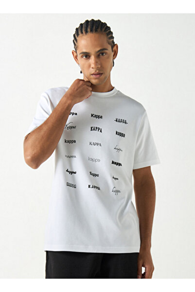 Kappa Logo Print T-shirt with Crew Neck and Short Sleeves