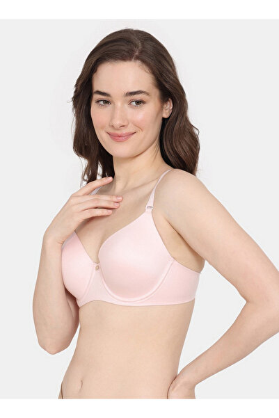 Zivame Padded Wired T-shirt Bra with Hook and Eye Closure