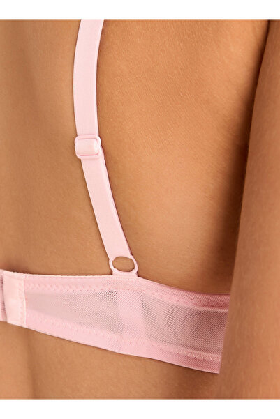 FAV Lace Textured Balconette Bra with Bow Detail