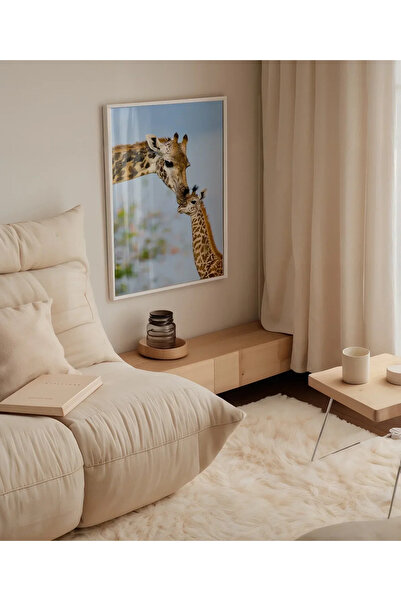 VOGLOO Giraffe Mother and Baby Poster
