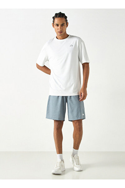 Kappa Textured T-shirt with Short Sleeves and Crew Neck