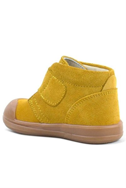 Rakerplus Yoohoo Genuine Leather Yellow Velcro Unisex Baby Boots