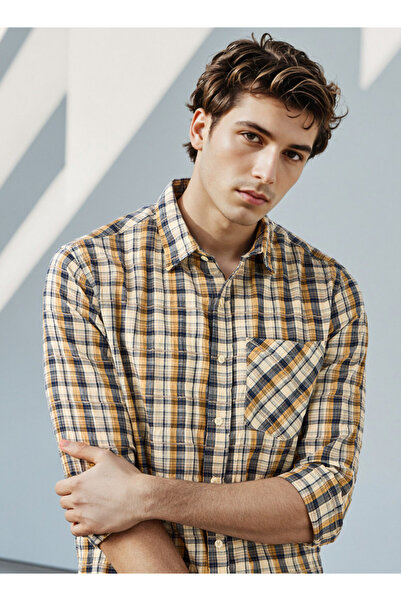 Lee Cooper Regular Fit Checked Collared Shirt