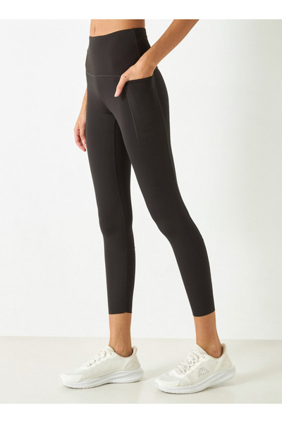 Kappa Solid Leggings with Elasticated Waistband and Pockets