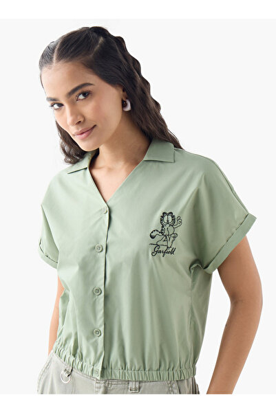 SP Characters Garfield Detail Shirt with Elasticated Hem