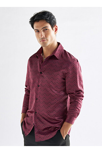 FAV Printed Satin Evening Shirt