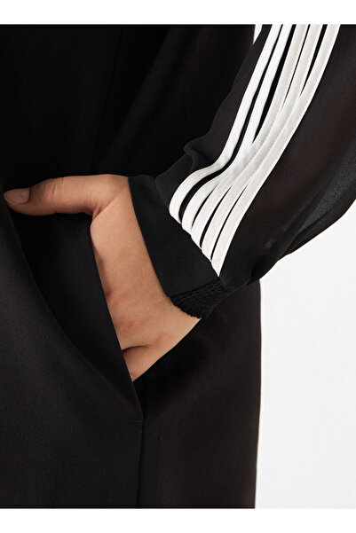 Ulla Popken Plus Size V-neck Dress With Long Sleeves