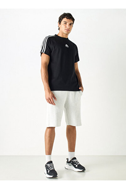 Kappa Logo Embroidered Shorts with Drawstring Closure and Pockets