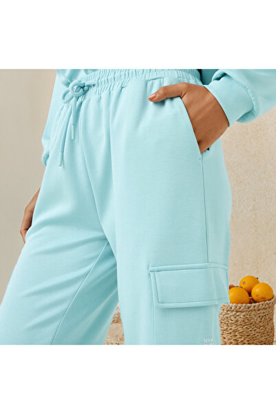 SP Characters Mickey Mouse Embroidered Cargo Joggers with Drawstring Closure