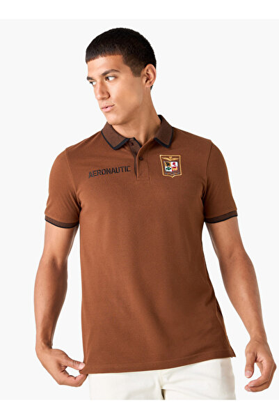 FAV Embroidered Polo T-shirt with Short Sleeves